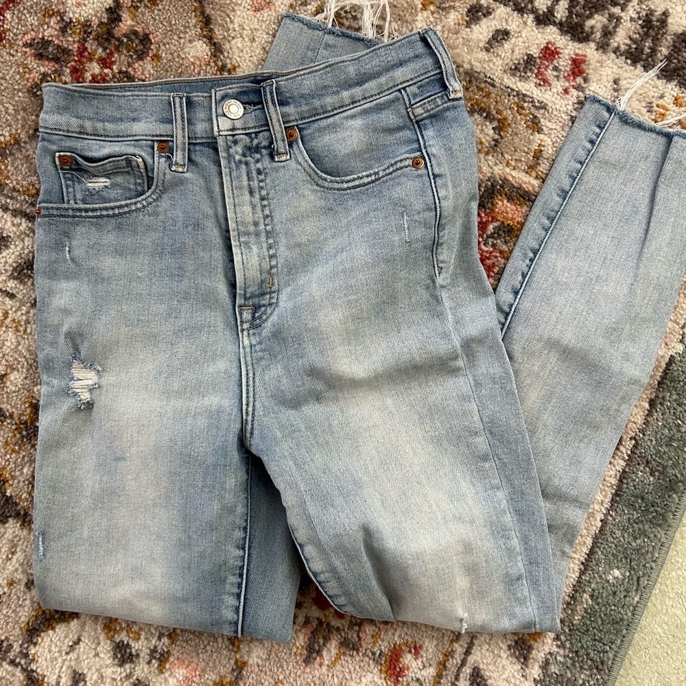 GAP High Rise Light Wash Jeans